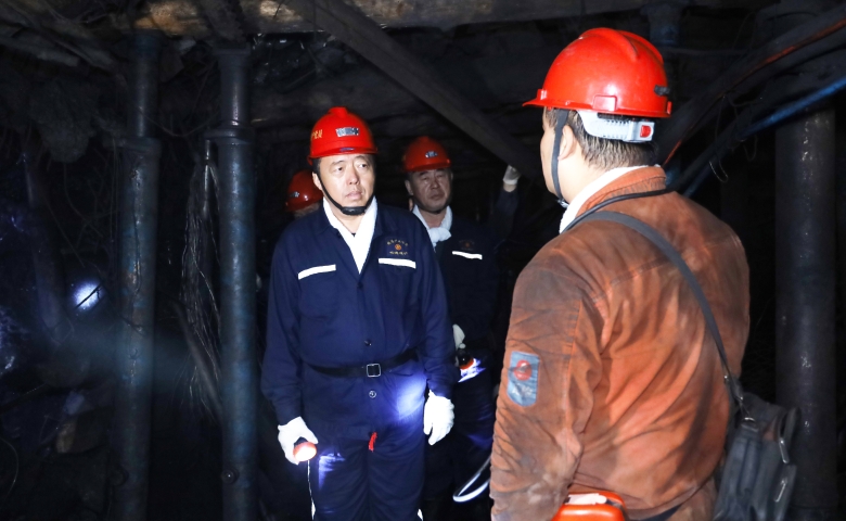 韓福生在峻德礦調研檢查時強調 依托科技手段強化現...